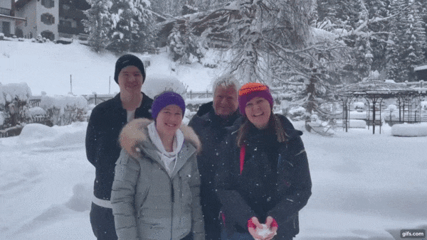 Persönliches "Frohe Weihnachten" der Familie Walch