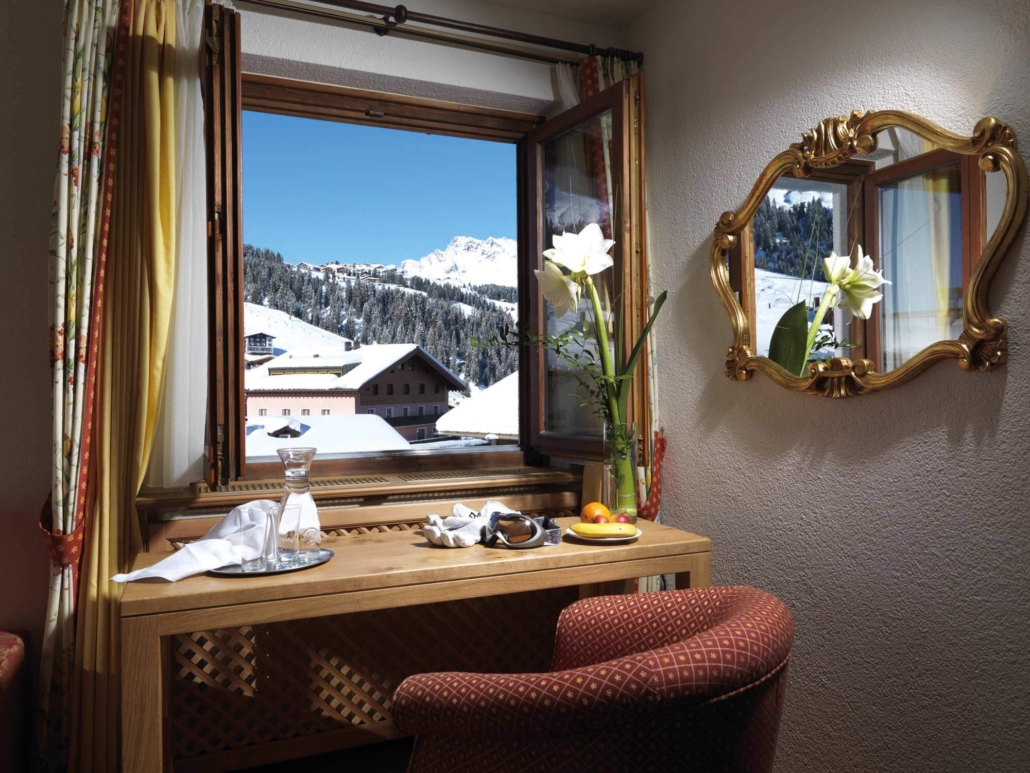 Charmanter Rückzugsort mit Blick auf die weißen Gipfel